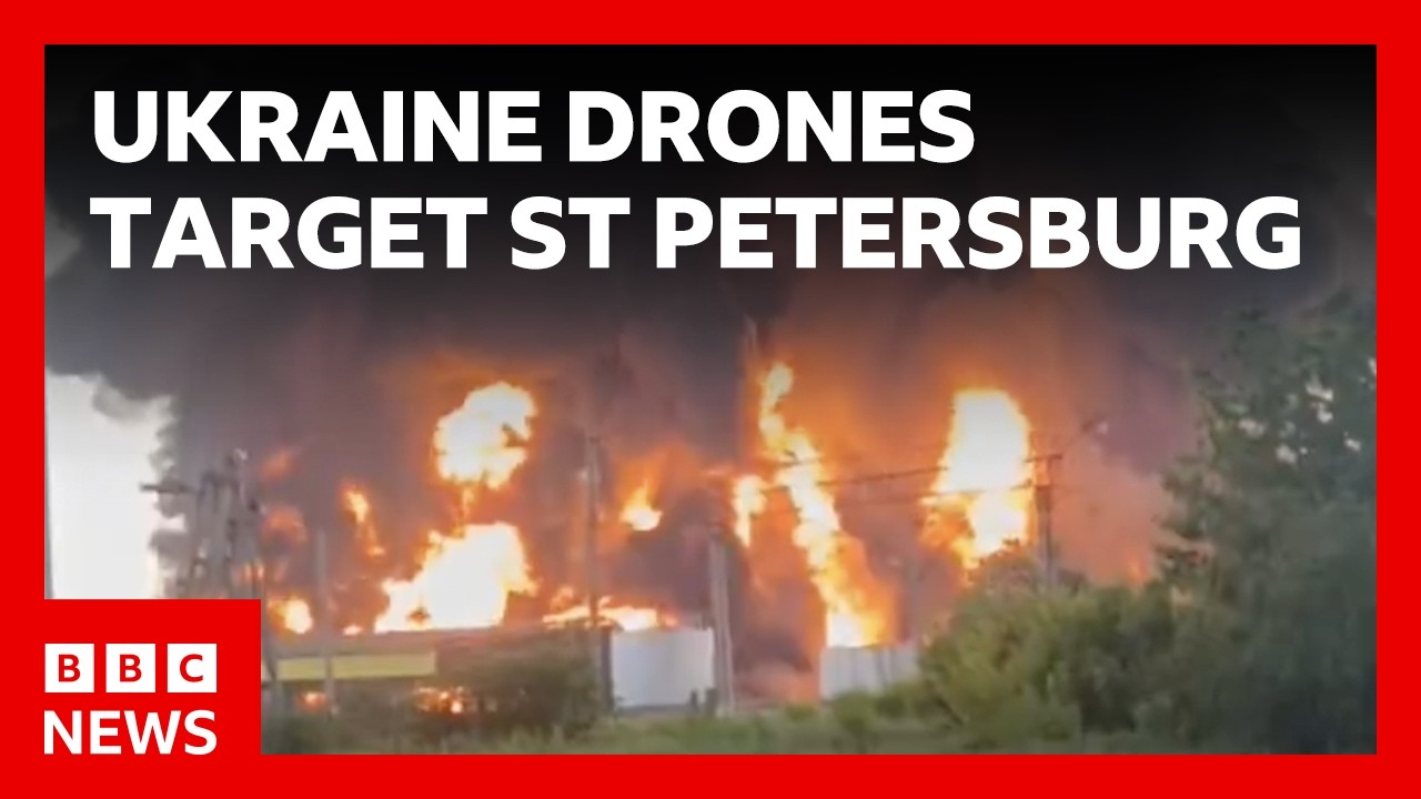 Ukrainian drone attack on St Petersburg ‘unprecedented’, Russia says | BBC News