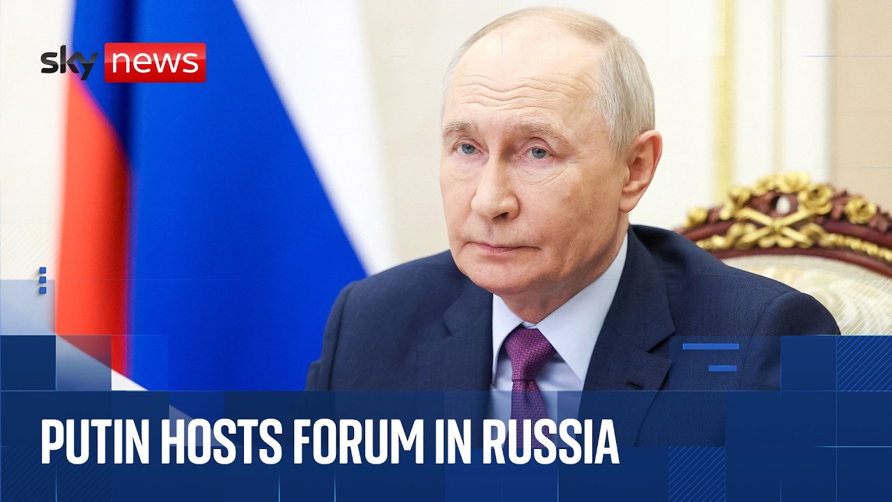 Vladimir Putin delivers remarks in meeting at St. Petersburg forum