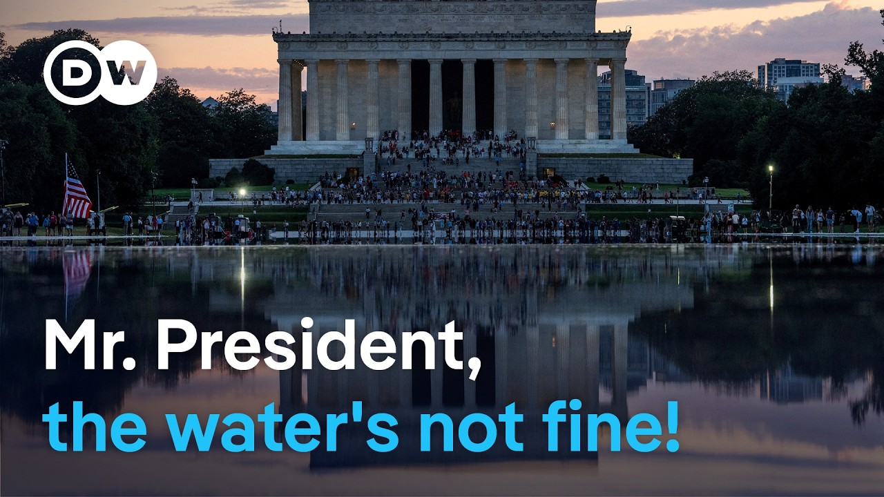 Washington’s Reflecting Pool hit by algae bloom & peeling paint | DW News