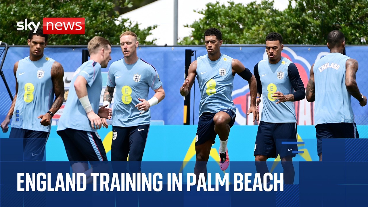 Watch England World Cup squad training session in Florida
