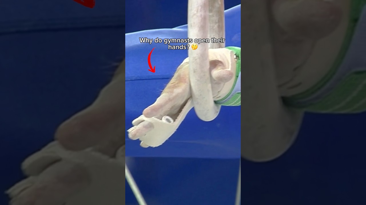 Why gymnasts open their hands 🤔#gymnasts #olympics #gymnastics #sports #gymnastics