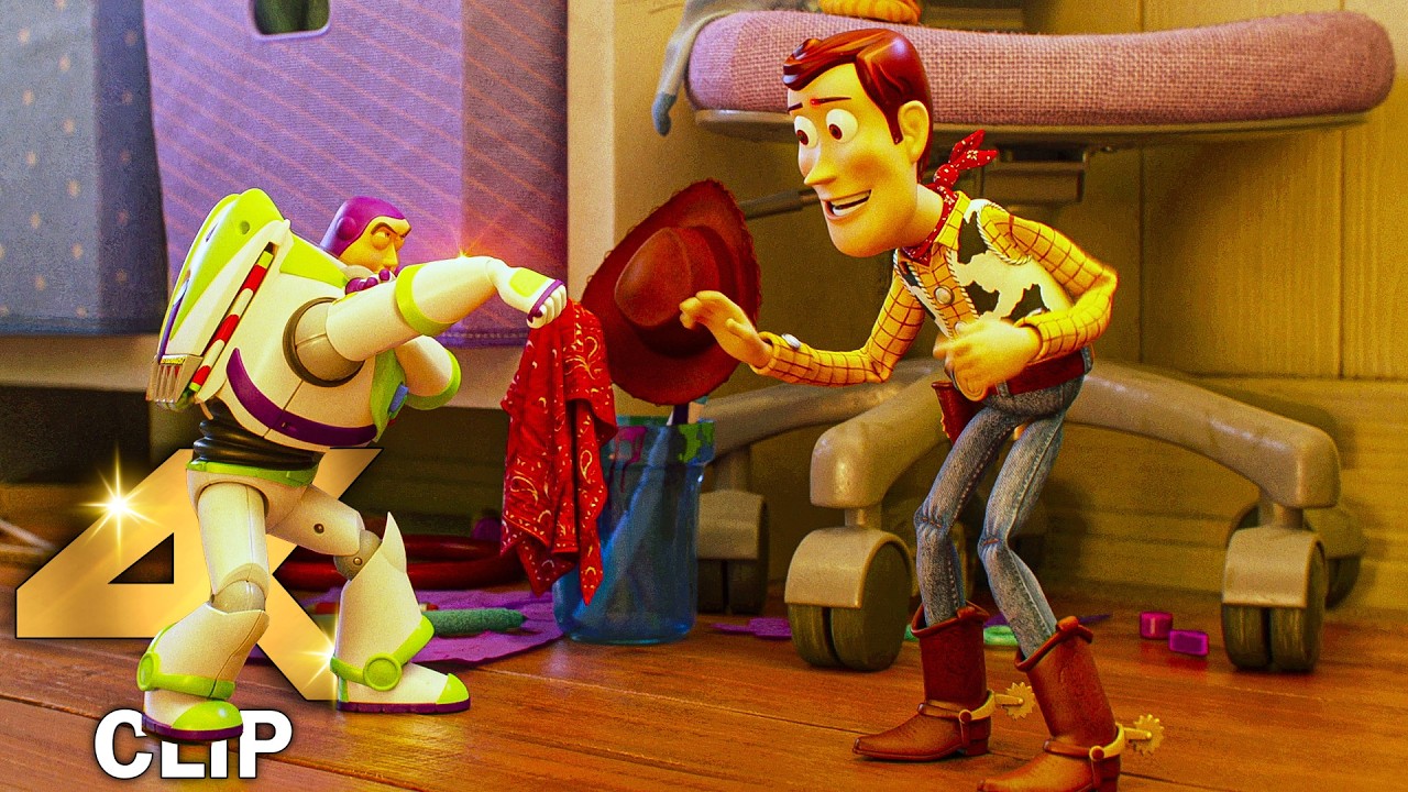 Woody Meets Buzz lightyear Scene | TOY STORY 5 (2026) Movie CLIP 4K