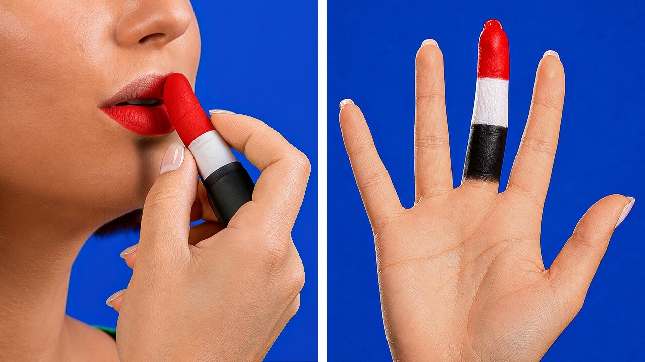 WOW! Is this a lipstick or her finger? Mind-Blowing Magic tricks!💄