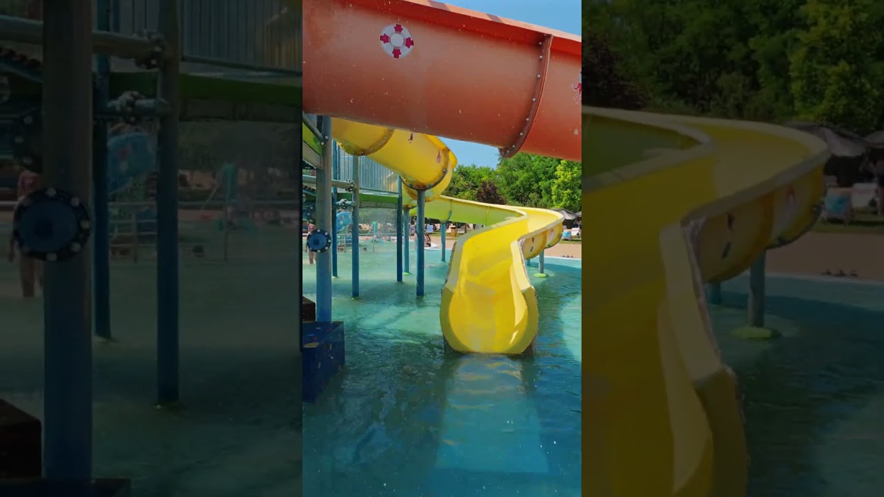 Yellow Paradise Water Slide at Petroland Aquapark 🇷🇸