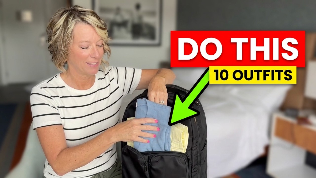 10 Outfits in One Bag: My Capsule Wardrobe Strategy #packingtips