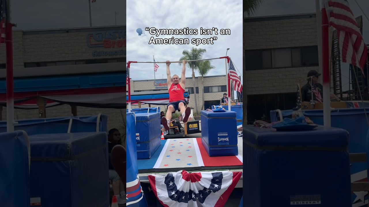 America’s pastime: Gymnastics 🤸‍♂️🇺🇸 #4thofjuly #sports #gymnastics #250thanniversary #july4th