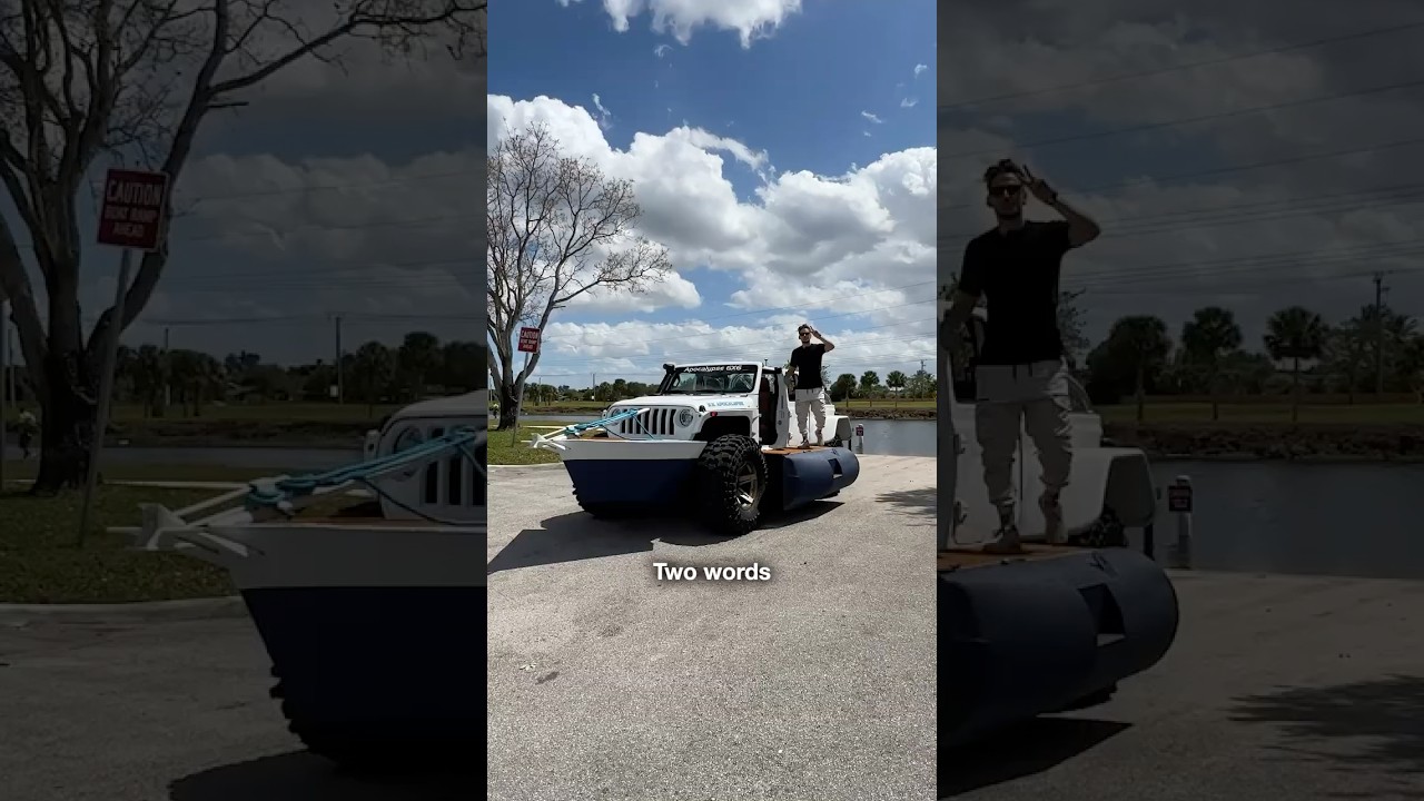 Amphibious Jeep! 😨