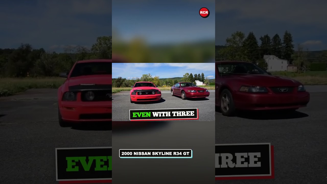 An RB lives up near redline. A modular  V8 listens to butt rock at 3,000 RPM.