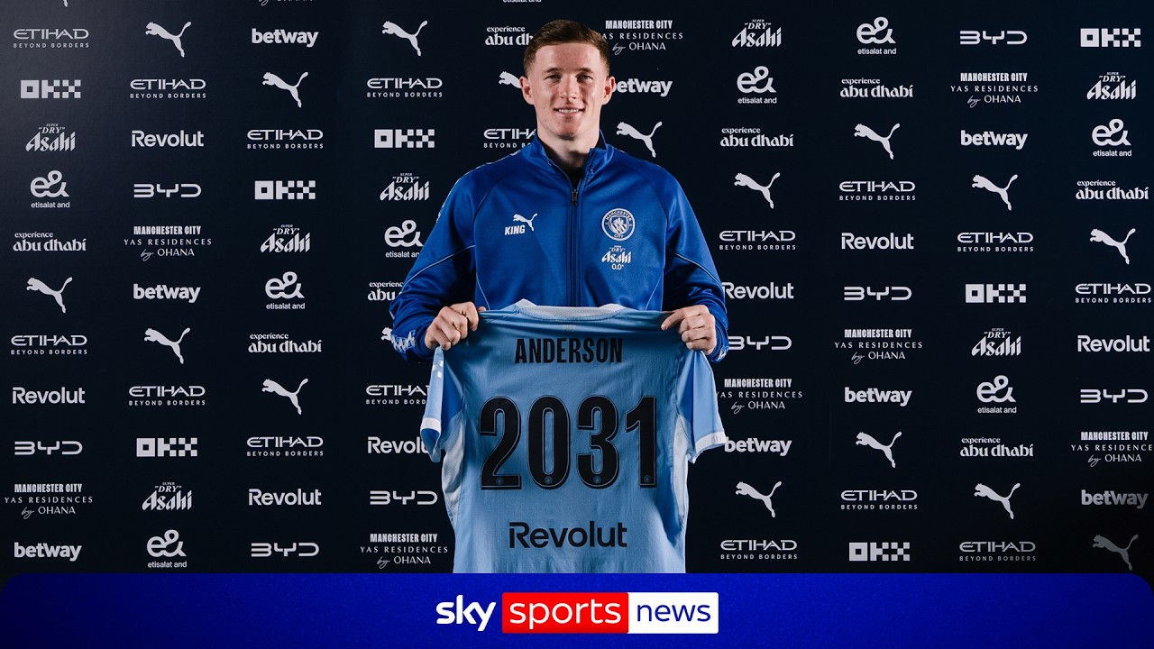 BREAKING: Manchester City unveil Elliot Anderson as new £116m signing