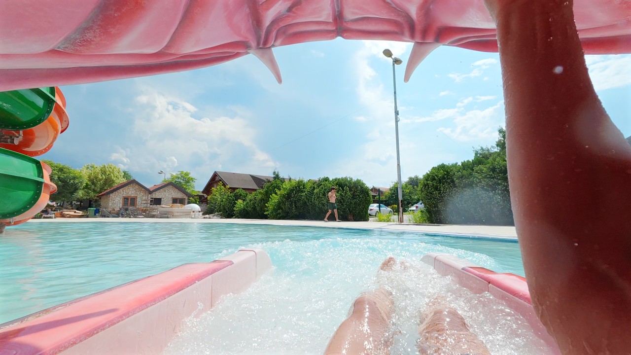 Brown Tube Water Slide at S Klub Aquapark 🇷🇸