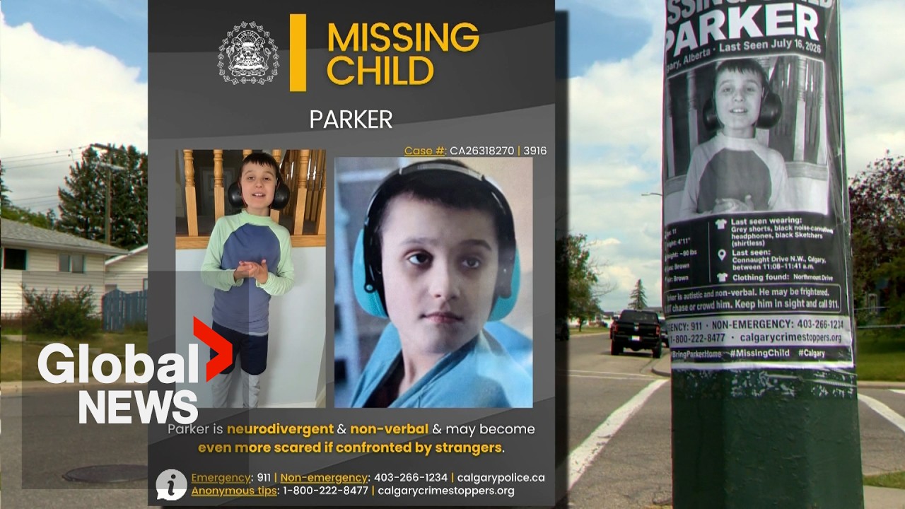 Calgary police scale back search for missing 11-year-old boy Parker
