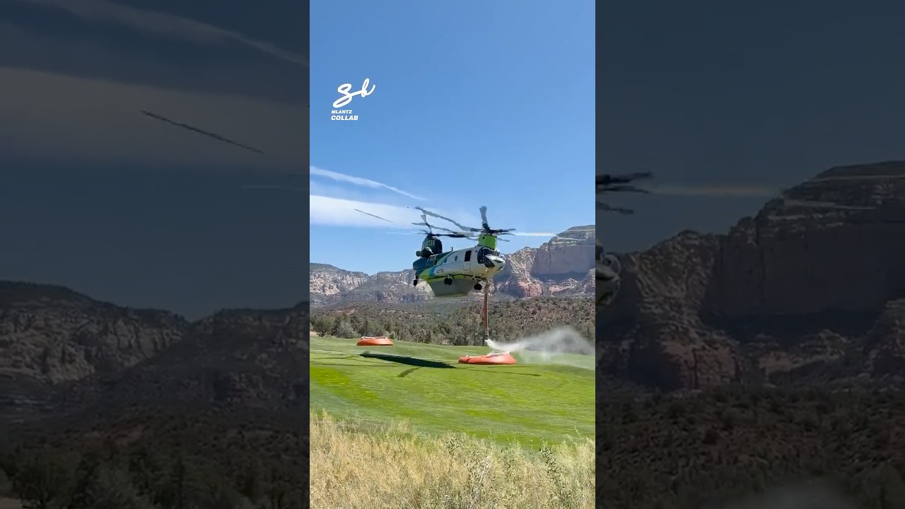 Chinook Refilling It’s Water Tank! 🚁