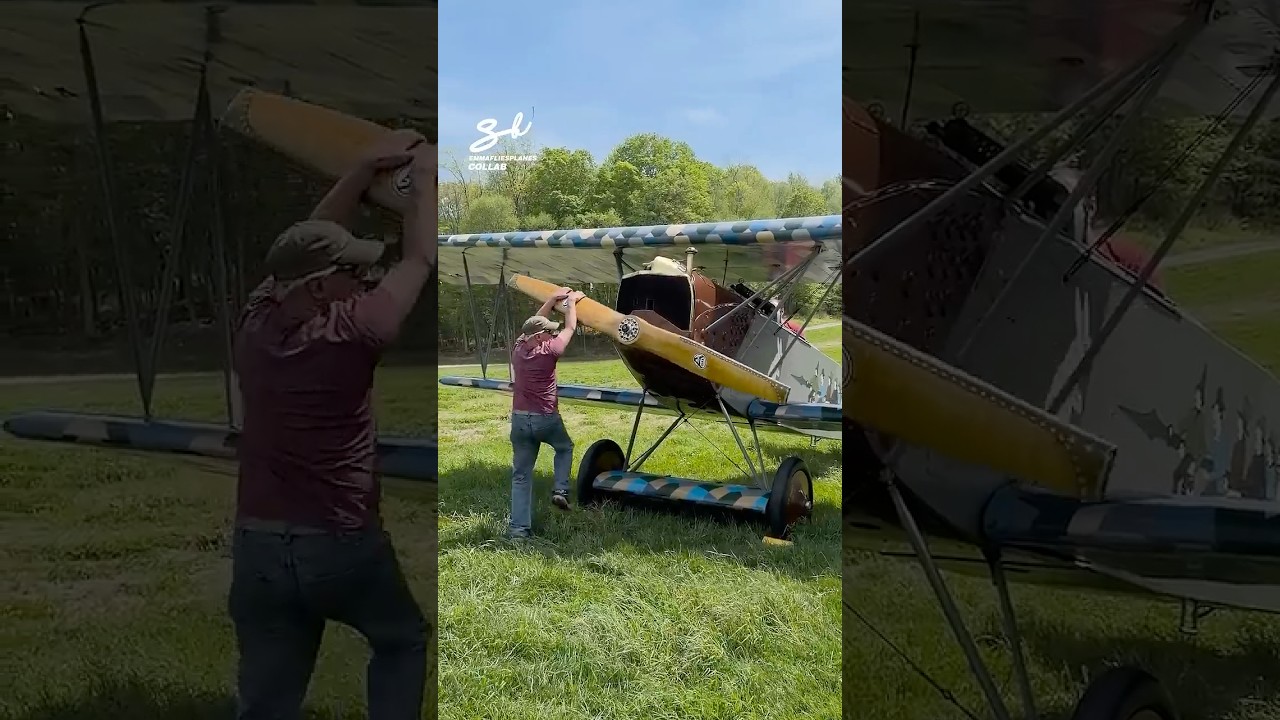 Cold Starting A WW1 Plane! 🤯
