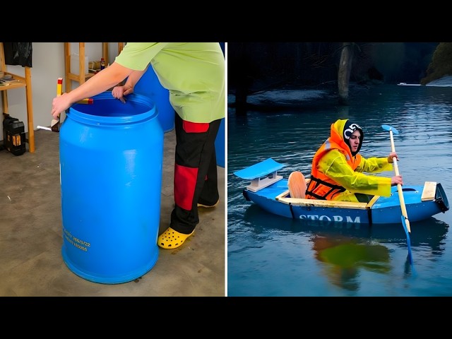 DIY Boats made out of Different Trash