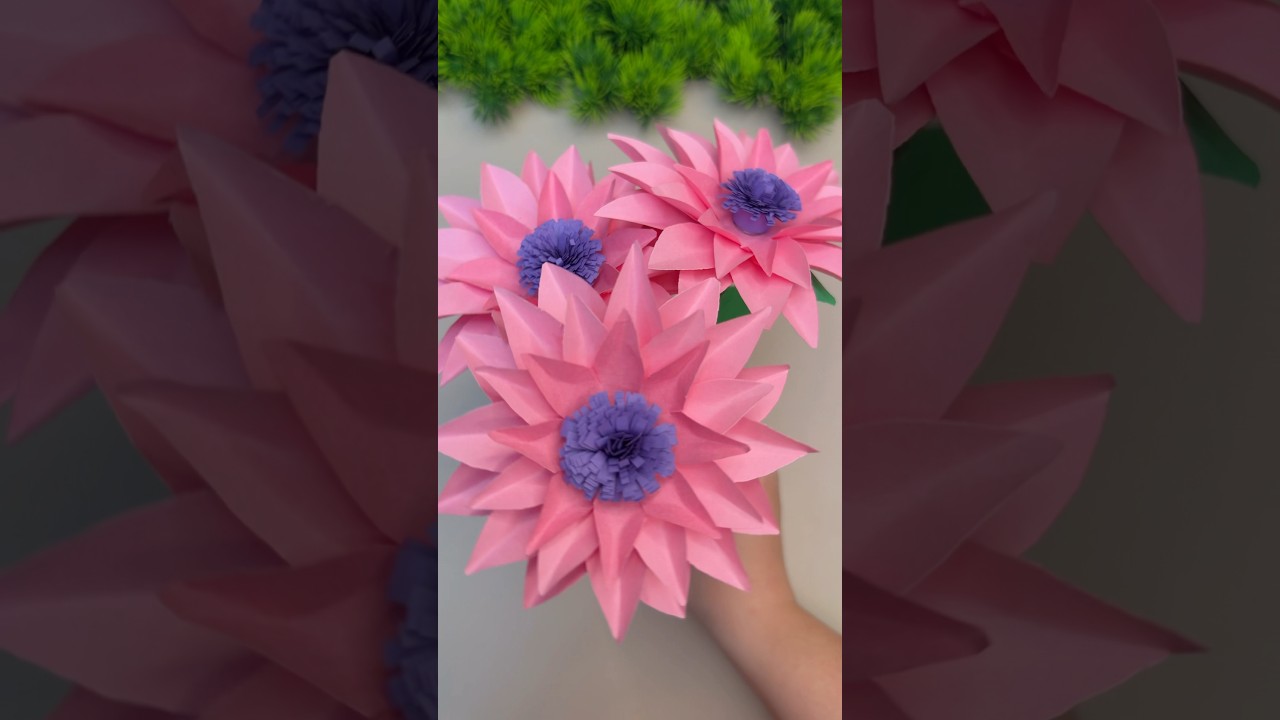 DIY Cute Flower Gift Idea 🌼 Easy Paper Craft #fypシ #papercraft #fyp #craftideas #shorts
