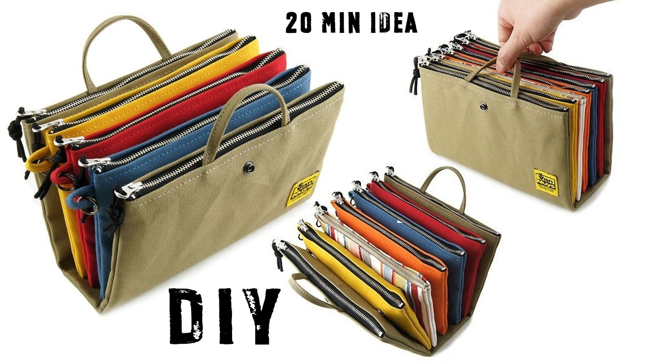 DIY Detachable Ultimate Multipocketed Travel Organizer Bag Beginner Friendly Tutorial