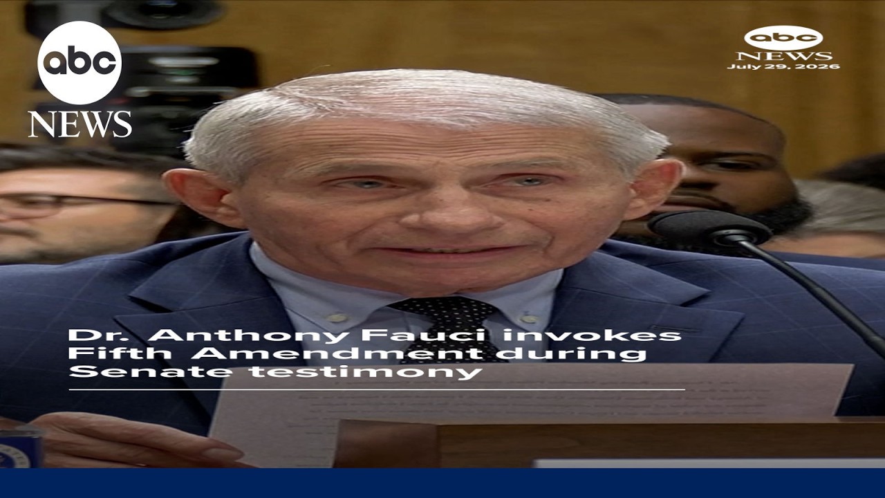 Dr. Anthony Fauci invokes Fifth Amendment during Senate testimony