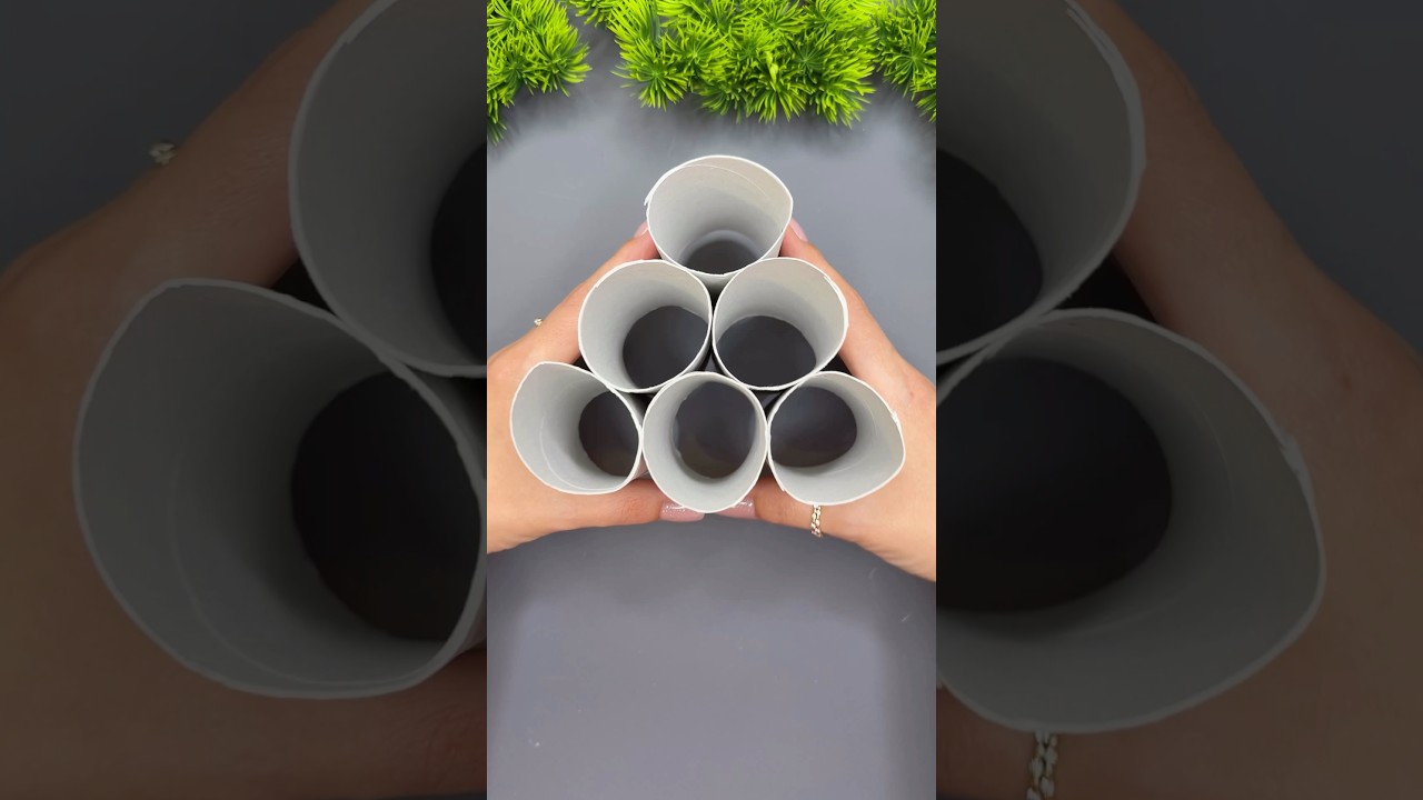 Easy DIY Decor Using Paper Rolls | Fun Recycling Craft Idea! #easydecor #diy #asmr