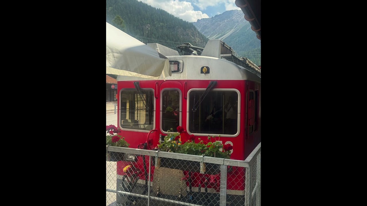 Exploring the Bernina Train Line on a Regional Swiss Train