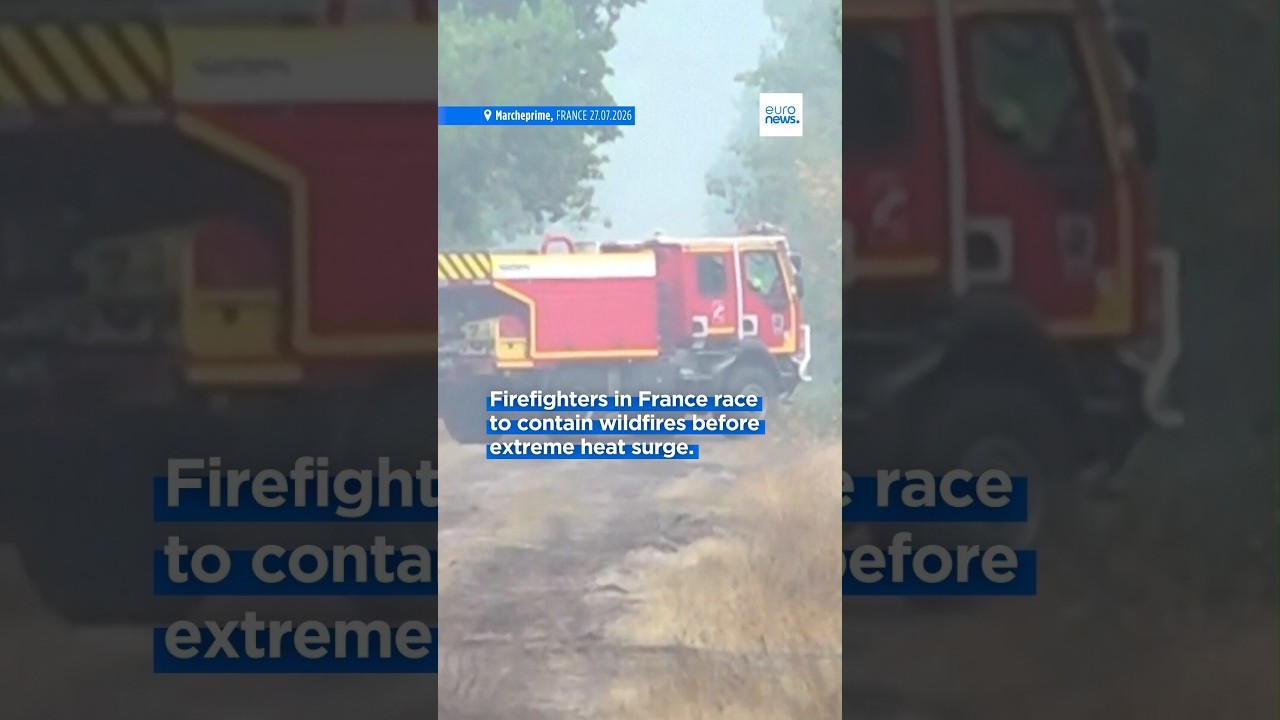Firefighters in France race to contain wildfires before extreme heat surge