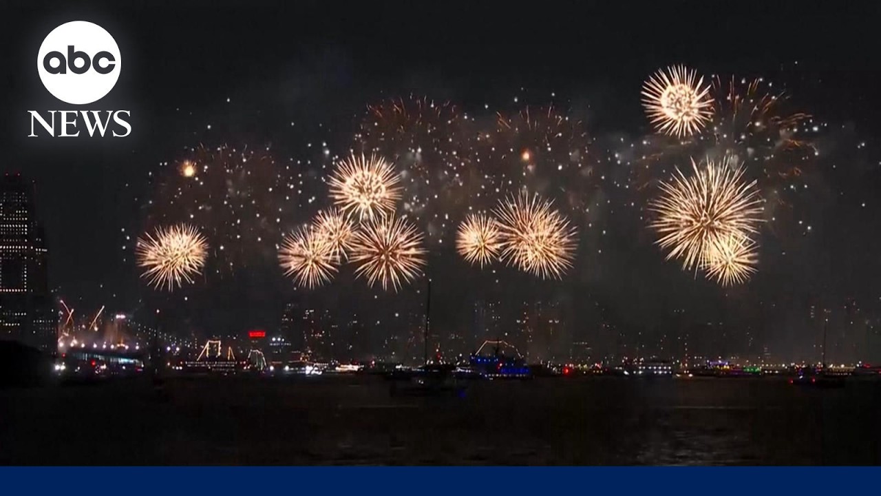 Fourth of July fireworks lit up the skies
