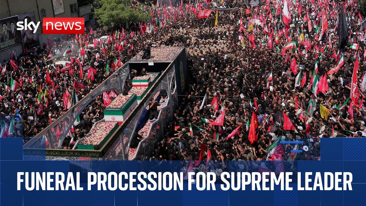 Funeral ceremony for Iran’s former supreme leader continues