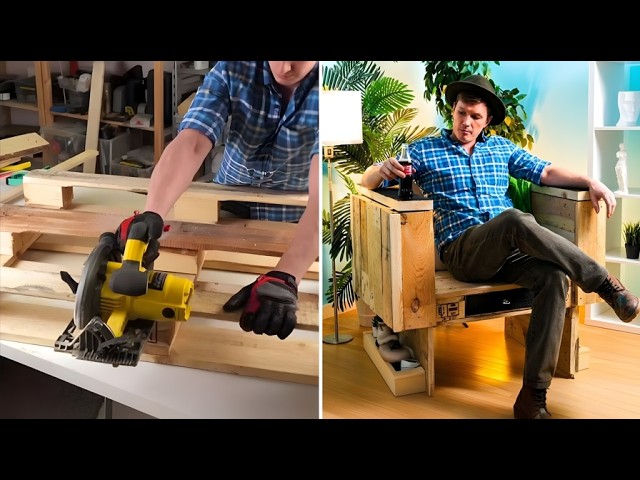 Great DIY Furniture Projects made out of Pallets