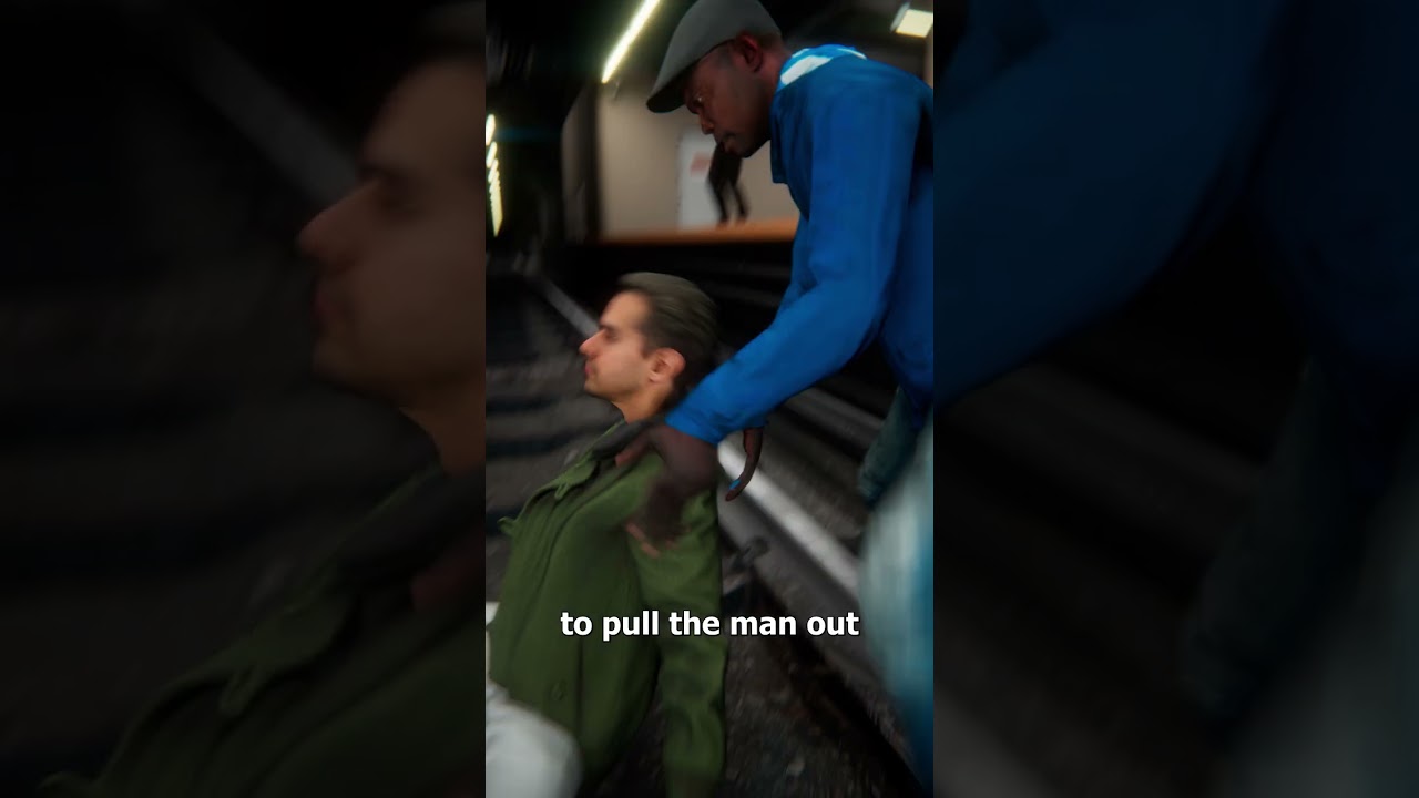 He Saved A Man From A Moving Train 😱