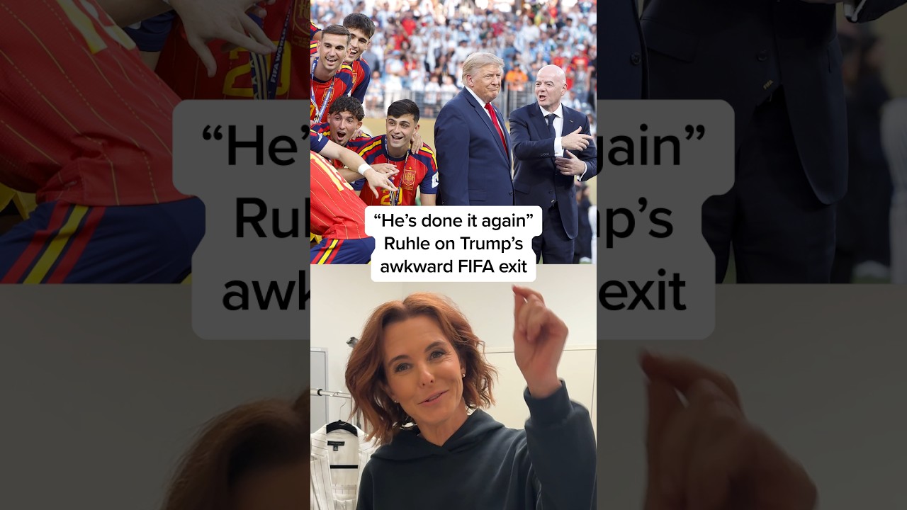 ‘He’s done it again’: Ruhle on Trump’s awkward FIFA exit