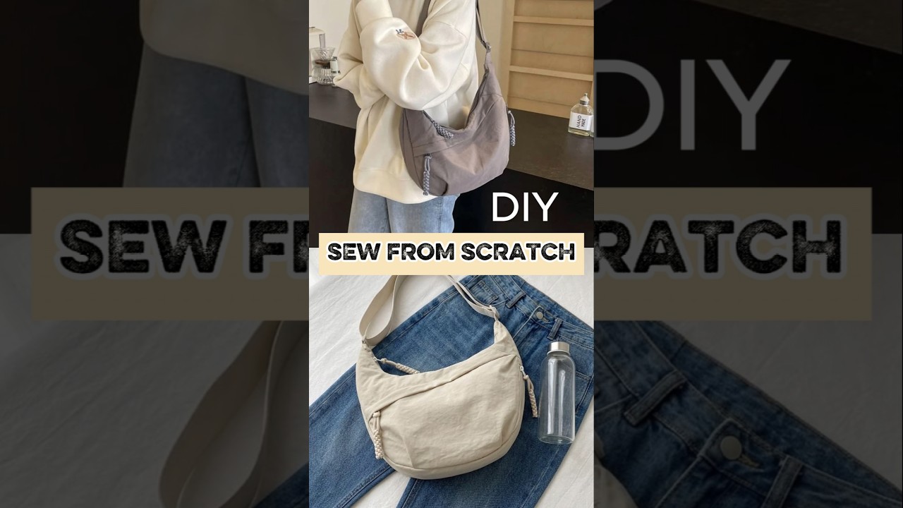 Hobo Popular Bag Sewing at home ✅ Pattern diy #diybag #bagpattern