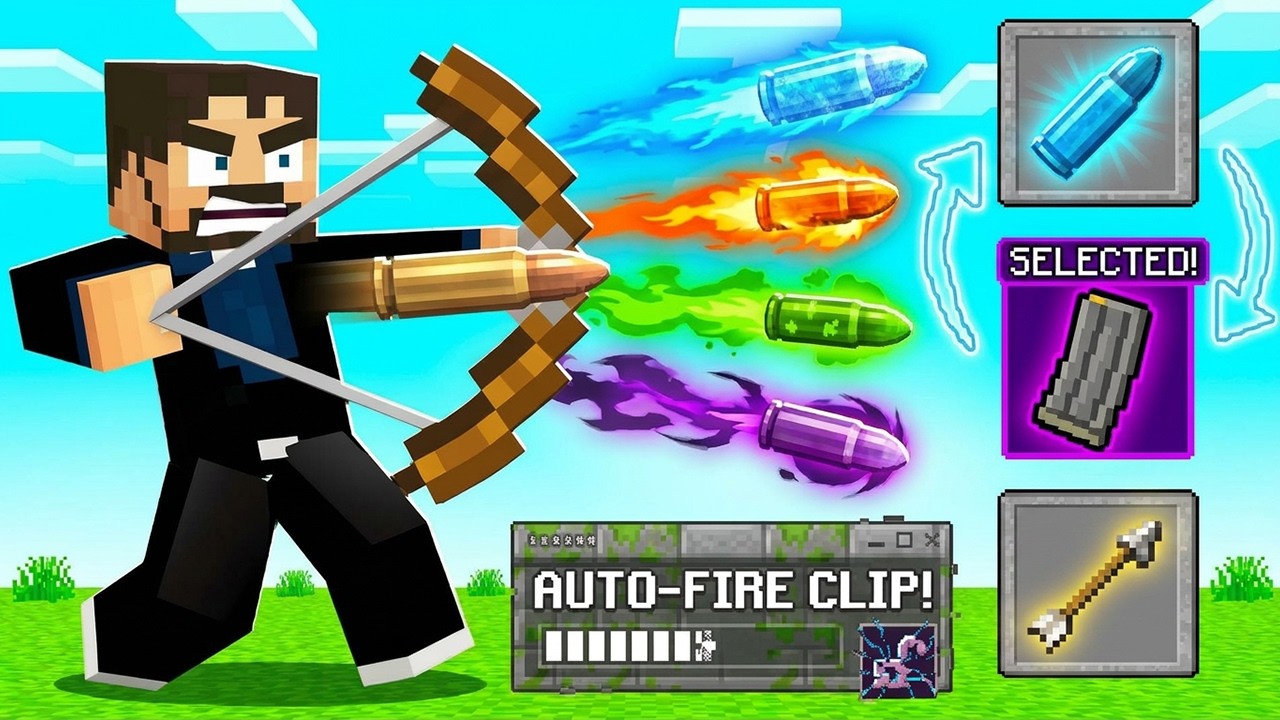 I Added AUTO ARROWS in Minecraft