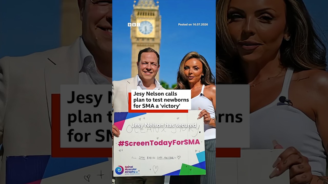 Jesy Nelson calls plan to test newborns for SMA a ‘victory’. #SMA #JesyNelson #BBCNews