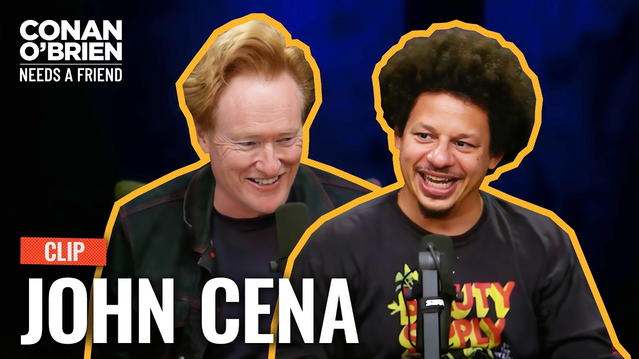 John Cena Accidentally Gave Eric Andre A Concussion | Conan O’Brien Needs A Friend