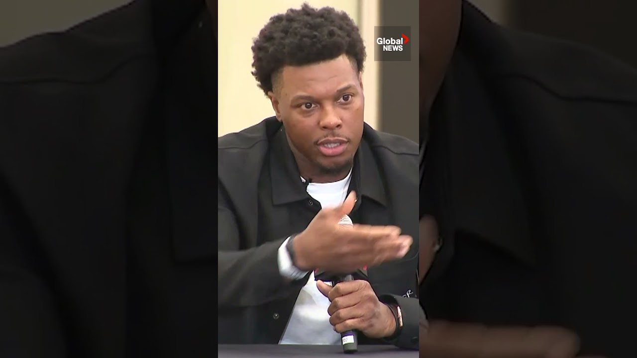 Kyle Lowry cracks deadpan “aspiration” joke as Kawhi Leonard looks on