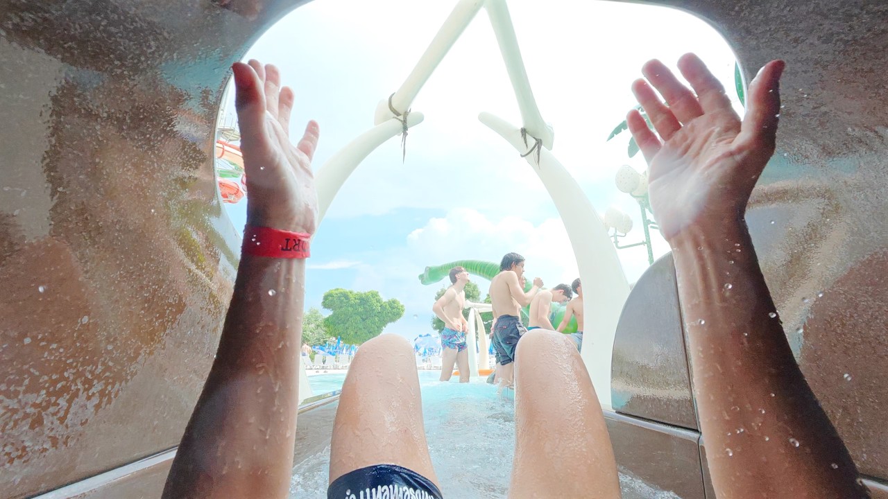 Little Brown Water Slide at S Klub Aquapark 🇷🇸