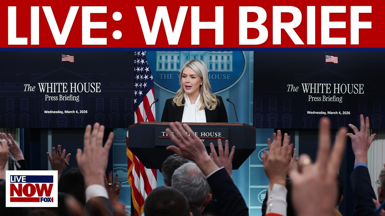 LIVE: Karoline Leavitt holds White House press briefing for 1st time since maternity leave