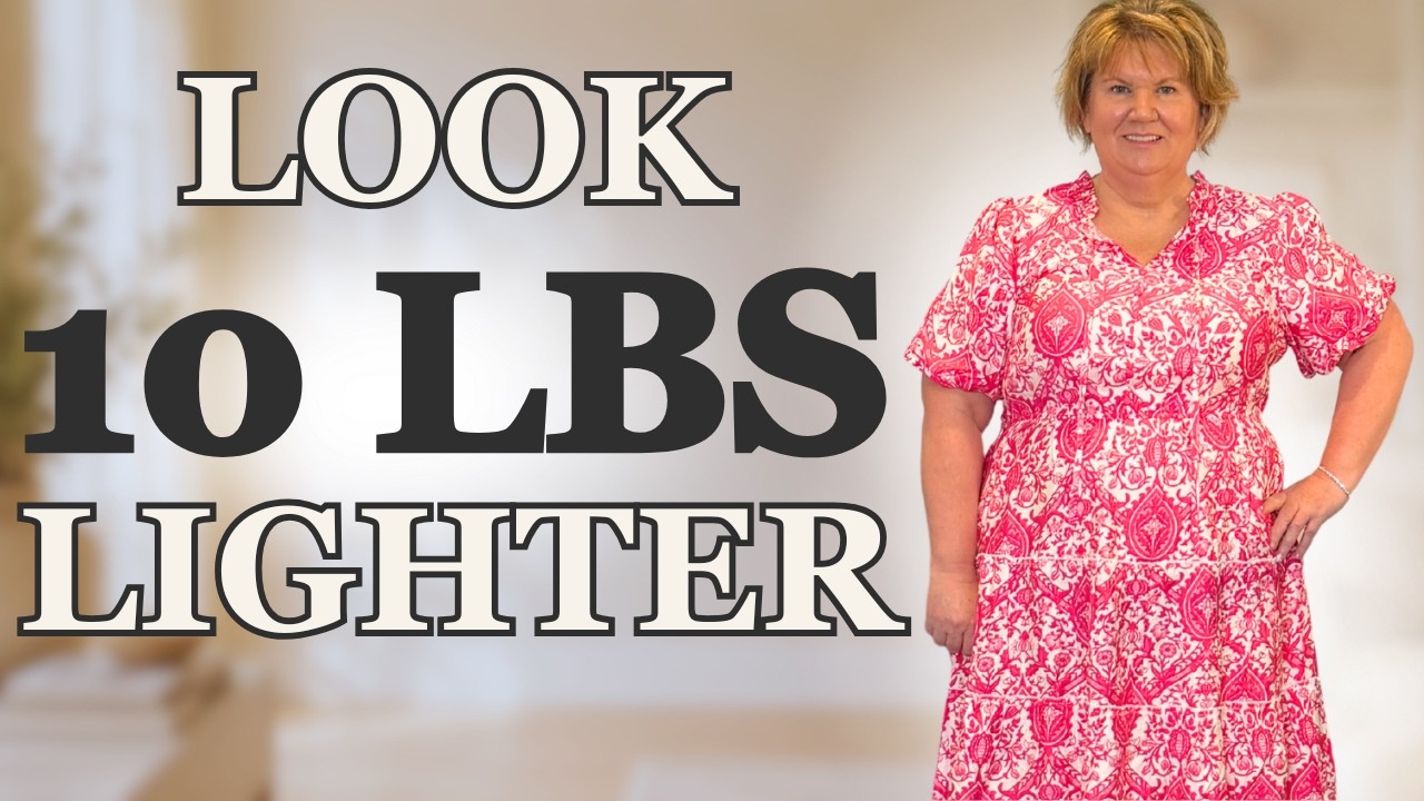 Look 10LBS Lighter! Summer APPLE SHAPE Outfits Over 50 (Huge Try on Haul)