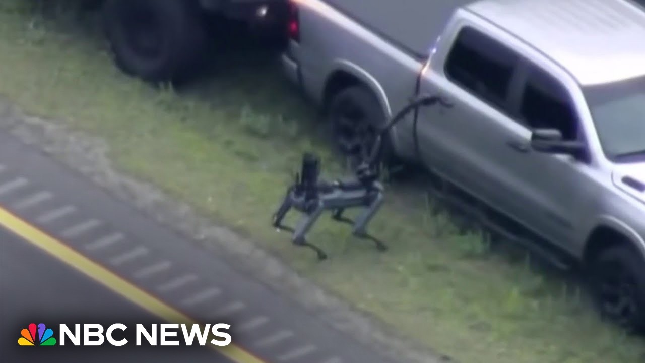 Massachusetts state police use robotic dog and drone in highway standoff