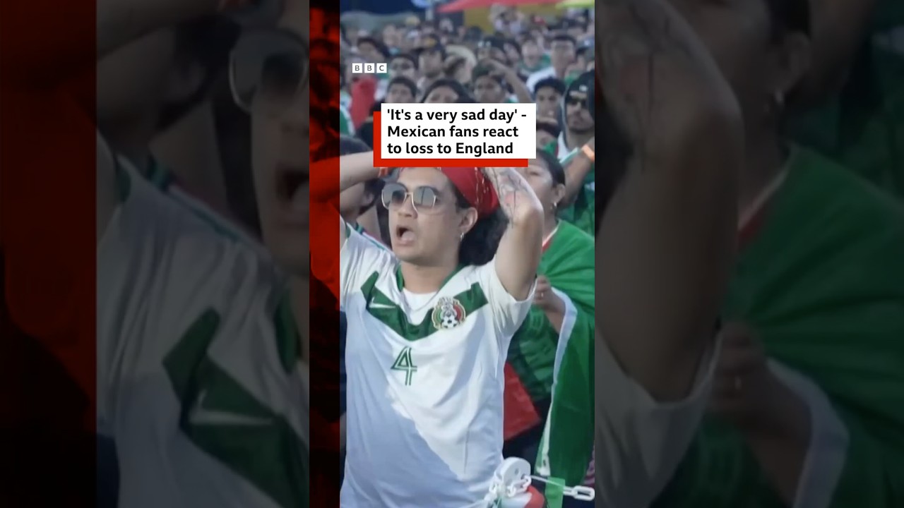 Mexico’s World Cup campaign ended with a 3-2 defeat to England in Mexico City. #BBCNews
