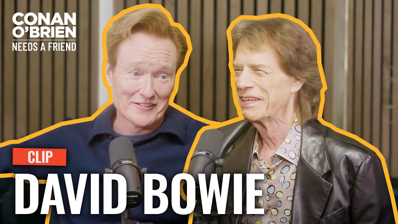 Mick Jagger’s “Competitive” Friendship With David Bowie & John Lennon | Conan O’Brien Needs A Friend
