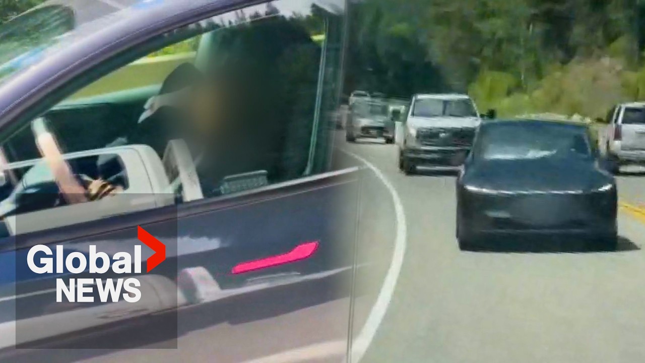 “Mind-blowing”: Video appears to show driver asleep in self-driving Tesla on BC highway