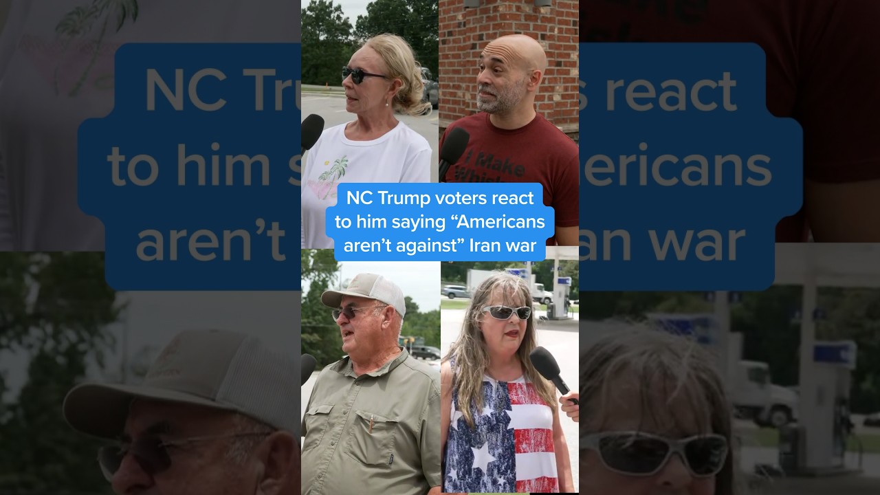 NC Trump voters react to him saying ‘Americans aren’t against’ Iran war