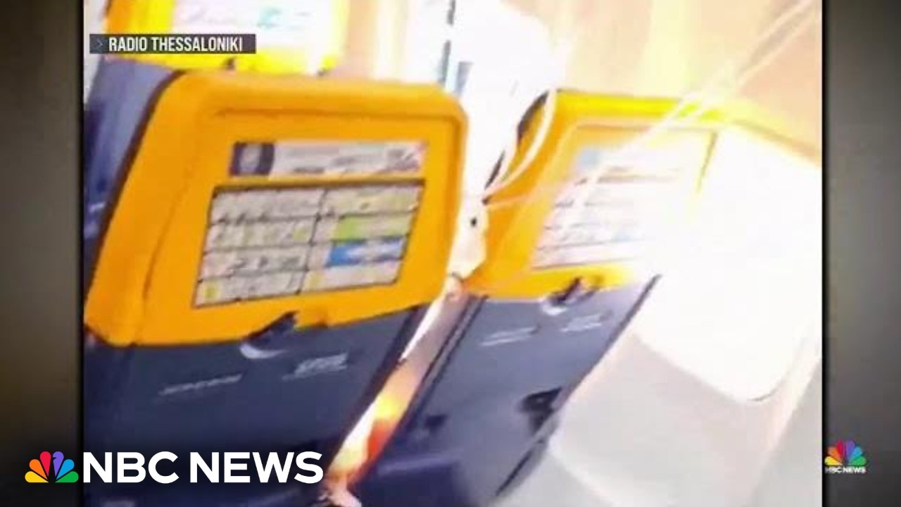 Passenger partly sucked through airplane window