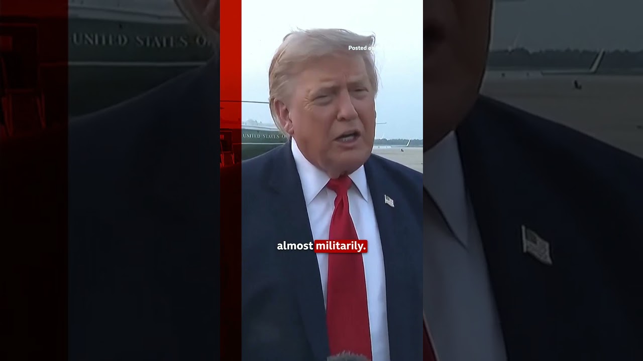 President Trump says strikes on Iran ‘in honour’ of US personnel killed. #BBCNews
