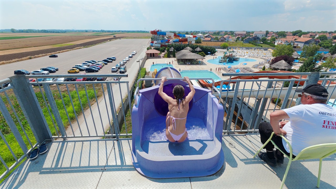 Purple Tube Slide at S Klub Aquapark 🇷🇸