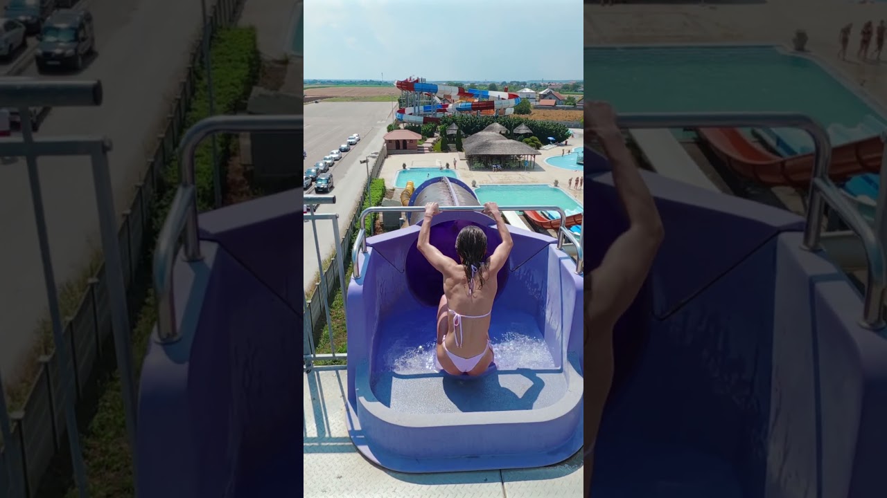 Purple Tube Water Slide at S Klub Aquapark 🇷🇸