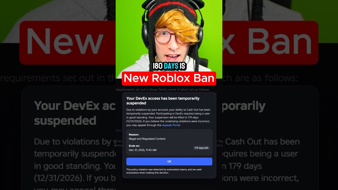 ROBLOX HAS A NEW BAN 😰