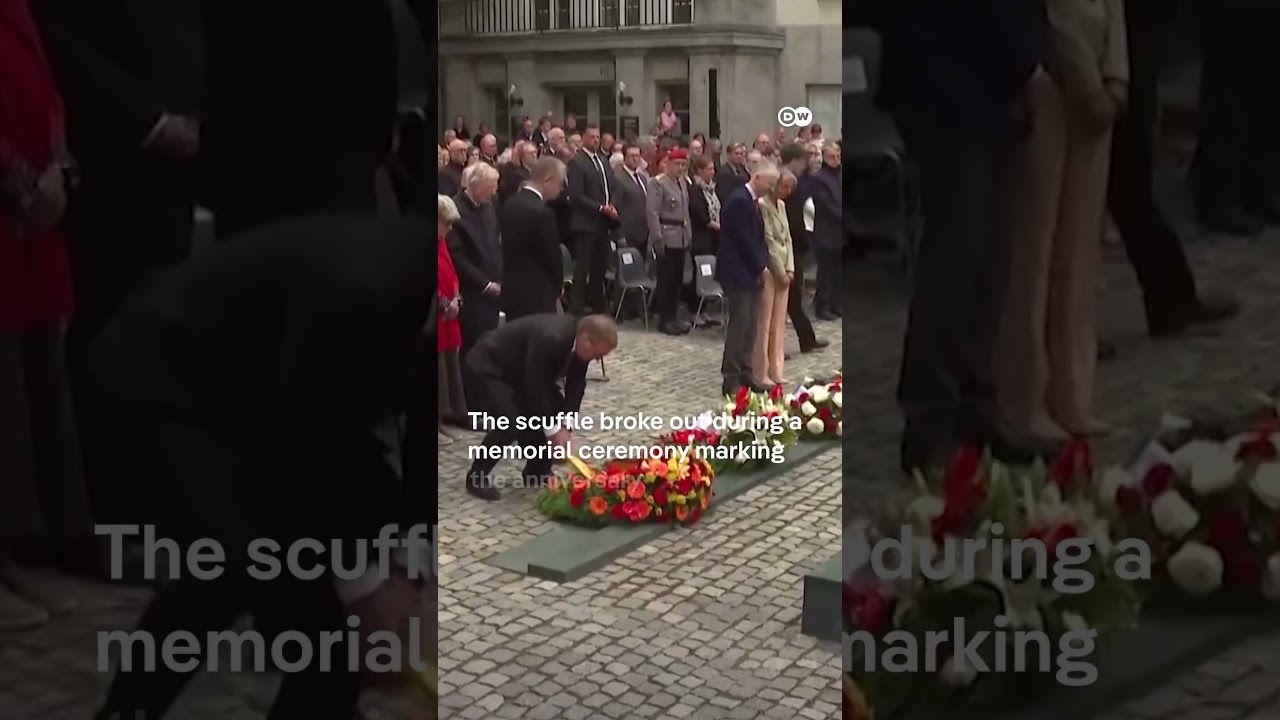 Scuffle during commemoration of failed Hitler assassination attempt over AfD wreath | DW News