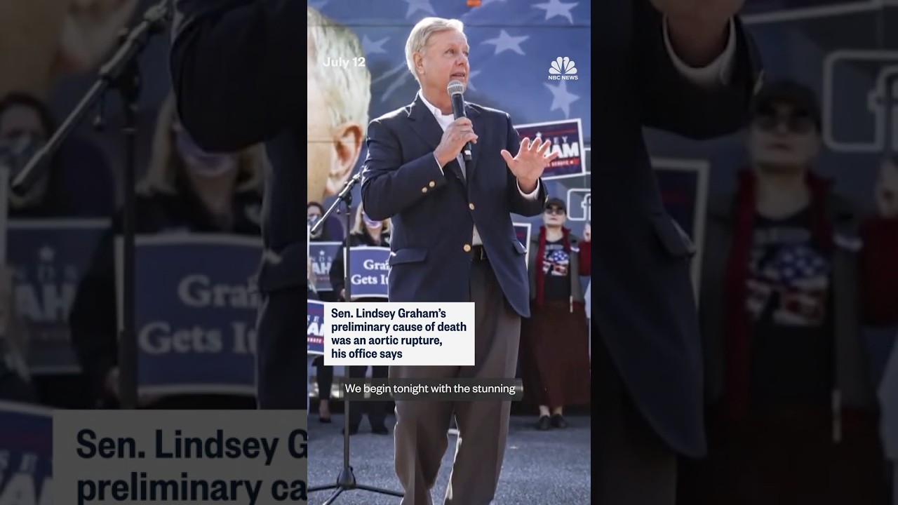 Sen. Lindsey Graham’s preliminary cause of death was an aortic rupture, his office says