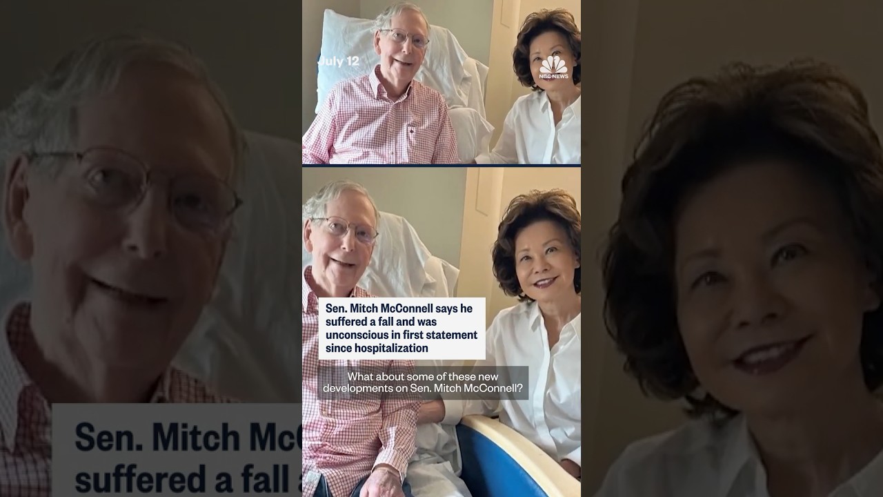 Sen. McConnell says he suffered a fall and was unconscious in first statement since hospitalization